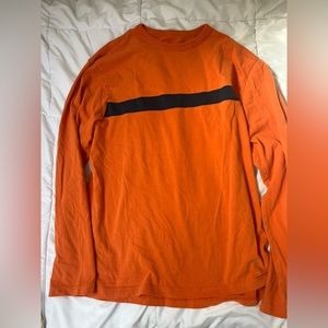 Old School, GAP, Orange and Navy single stripe thick Long sleeve